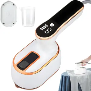 Upgrade  plus Steam Iron, 3 Steam Levels Clothes Steamer, 2-In-1 Steamer and Iron Professional Heavy-Duty Steam Travel Irons for Clothes, Suitable for , Silk, Knitwear, Linen (White)