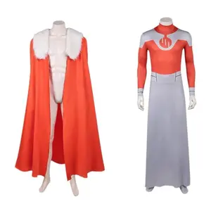 2026 Fancy Invincible Thragg Cosplay Costume Jumpsuit Cloak Performance Disguise Outfit Adult Role-playing Halloween Carnival