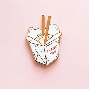 To-Go Box Enamel Pin