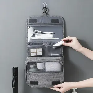 Travel Business Storage Bag, Large Capacity Hanging Toiletry Bag, Travel Grooming Organizer, Dry Wet Separation, Perfect for Christmas, Halloween, Birthday Gifts