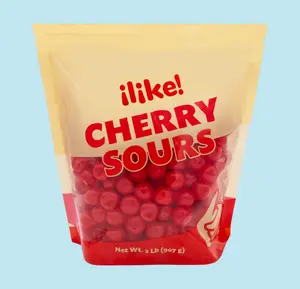iLike! Cherry Sours 2-Pound Pack Chewy Sweets Old-Fashioned Delights Classic Fruity Candy Balls for Indulgence or Party Favors
