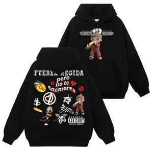 Vintage Fuerza Regida All Top Song Album #174 Graphic T-Shirt Sweatshirt Hoodie, Tatino Streetwear Fashion, Regional Mexicano Shirt, Fuerza Regida Merch, Menswear Top Y2K Mexico, Pepper Comfort Colors