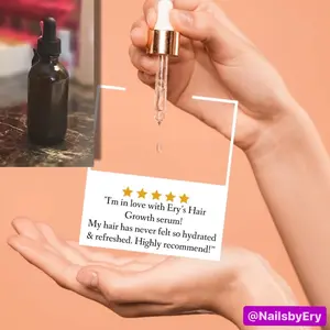 Ery's Hair Growth Serum - Natural Treatment with Rosemary, Coconut & Mint for Stronger, Healthier Hair