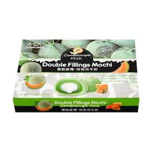 BAMBOO HOUSE Cantaloupe milk flavored fruit mochi 6.35 oz BAMBOO HOUSE Cantaloupe milk flavored fruit mochi 6.35 oz