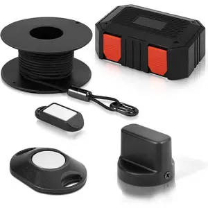 Fish Tape Wire Puller Kit, Magnetic Cable Electrical Wire Behind Walls, Suitable For Indoor, Garden, Renovation, And Electrician Scenarios (Black)