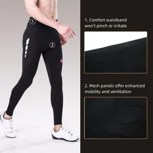 PL8020-Souke Sports Men's Bike Pants Long 4D Padded Cycling Tights Leggings Outdoor Riding Bicycle