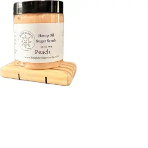 Peach Hemp Oil foaming sugar scrub