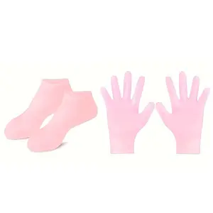 Silicone Hand and Foot Care Cover, 1 Set Soft Comfortable Hand and Foot Protector, Skin Care Tool for Women & Men, Skin Hydration, Foot Care Product