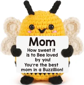 Mothers Day Mother Gifts for Mom Mothers Day from Daughter Son - Mom Gifts Mother's Day Mother-in-law Birthday Gift Ideas for Best Moms Ever Mama Mommy, Happy Birthday Cute Small Crochet Bee Present