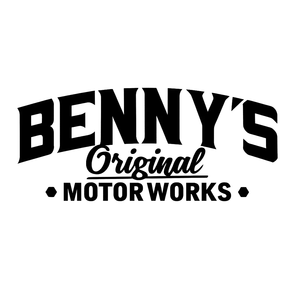 Benny's Original Motor Works Custom Single-Color Car Window Sticker, Premium Outdoor Vinyl Decal for Trucks, Toolboxes