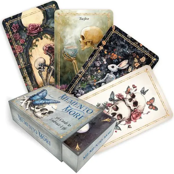 Memento Mori Affirmations Card Decks: 36 Mini Cards for Embracing Life - Red Wheel/Weiser