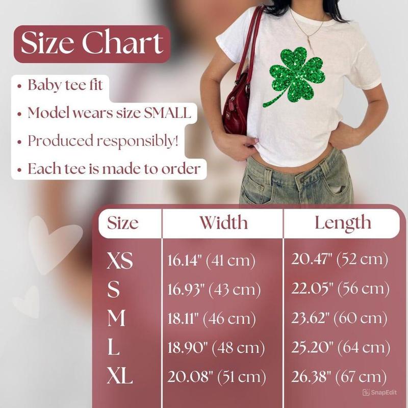 Lucky Crop Top, Not Real Glitter Shamrock Crop Top, Irish Crewneck, Women Patrick_s Day Crop Top, ShamrockY2K Baby Tee Women