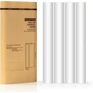 Thermal Printer Paper 8.5''x11''  Letter Size, Thermal Paper Quick-Dry, Advanced Clear Printing, Compatible with  & JADENS PD-A4 Thermal Printer