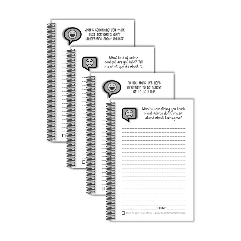 Just Between You & Me Kid Back-and-Forth Journal - Interactive Notebook, 200-Page Soft Cover English Book with Tender & Engaging Prompts, 8.5x5.5 in/9x6 in, for Children & Adults, Ideal Birthday/Christmas Gift