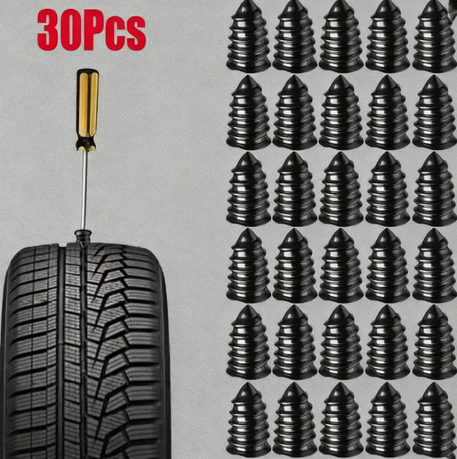 31-Piece Emergency Tire Repair Kit For Motorcycle & Electric Vehicle Vacuum Tires – Quick Fix with Glue Nails, Tire Repair Tools, Flat Tire Repair Kit