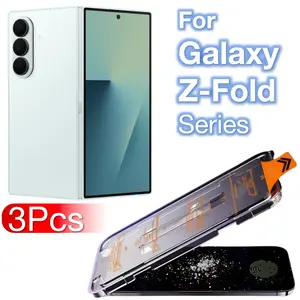 3 Pack Ultra-Slim Cellphone Tempered Screen Protector Film for Samsung Galaxy Z Fold7 Fold6 Fold5 Fold4 Fold3 Fold2 5G Series, 9h Hardness Anti-Scratch HD Clear Protective Cover