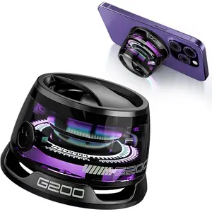 Magnetic Bluetooth Speaker - Portable Mini Bluetooth Speaker with Phone Stand, Game Mode, RGB Light, Audio Smartphone