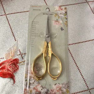 Stainless Steel Precision Curved Scissors, Multipurpose Curved Scissors, Professional Hand Tools for Cutting Fabric, Paper, Craft, Sewing, Home Office DIY Cutting Supplies