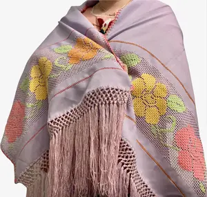 Floral Reboso Shawl