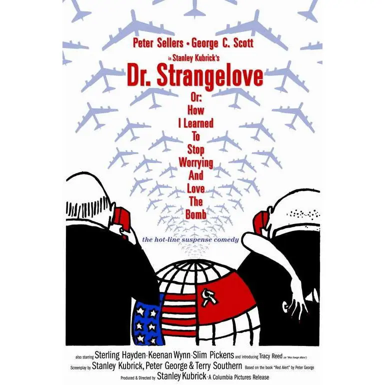Dr. Strangelove or: How I Learned to Stop Worrying and Love the Bomb Movie Poster Print (27 x 40)
