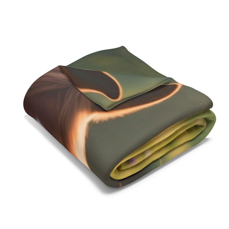 Wildlife Fleece, Horse Photo Blanket, Throw for Equestrian Fans