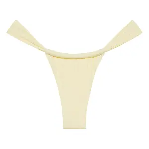 Cream Rib Sandra Bikini Bottom