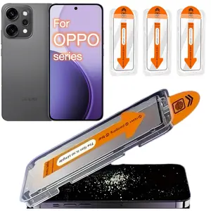 3Pcs Oppo Find X8s+ Reno  14 13 8 8Z 7 7Z 6 5Z 4 3 2f 2z 2 Ace Z SE Pro  Screen Protector Kit, Ultra HD 9h Hardness, Bubble-Free Easy Installation, Auto Alignment Technology