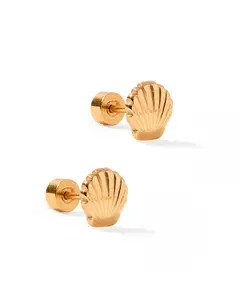 Marina Screwback Stud Earrings - Elegant Design with Secure Fit