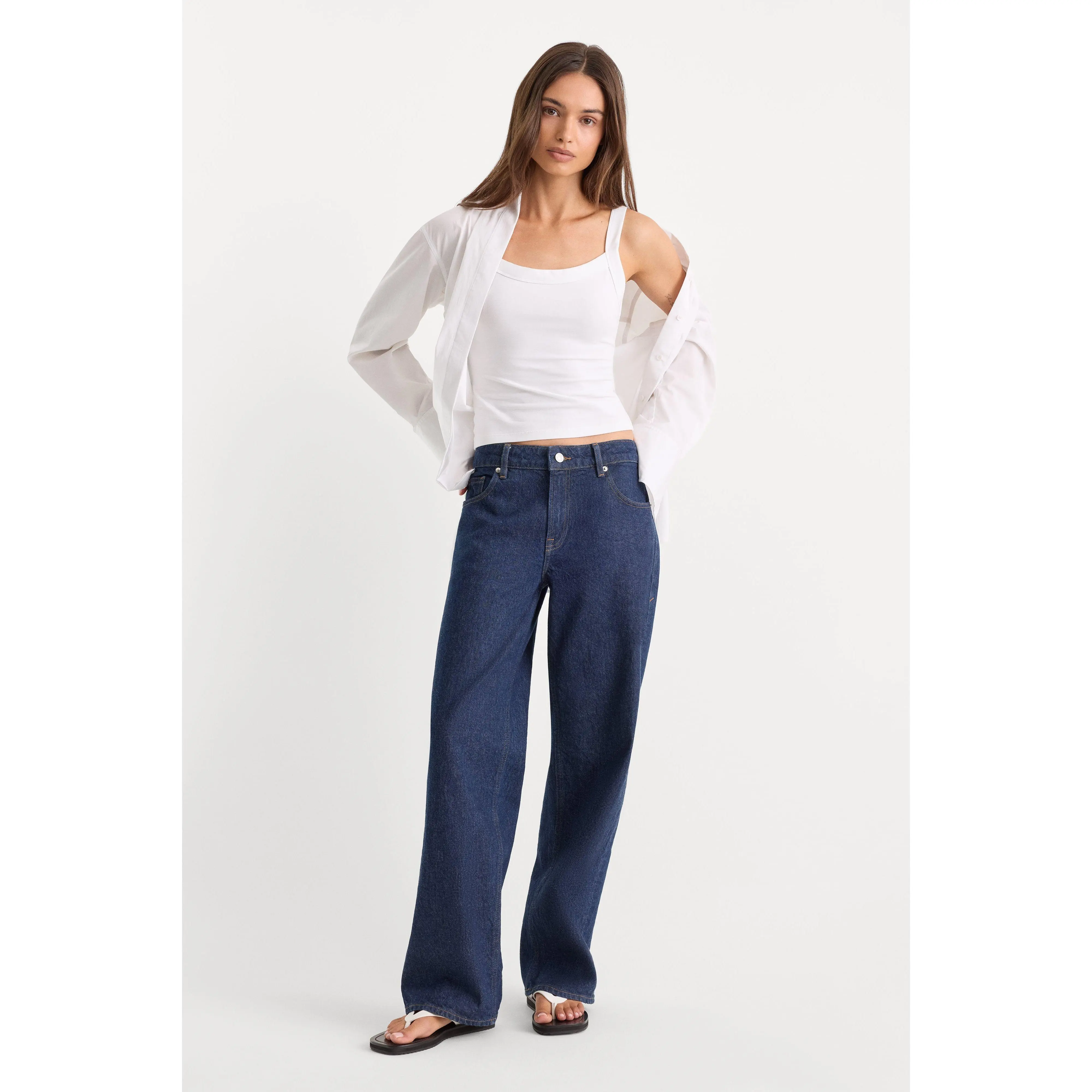 LOW RELAXED STRAIGHT JEANS | RINSE