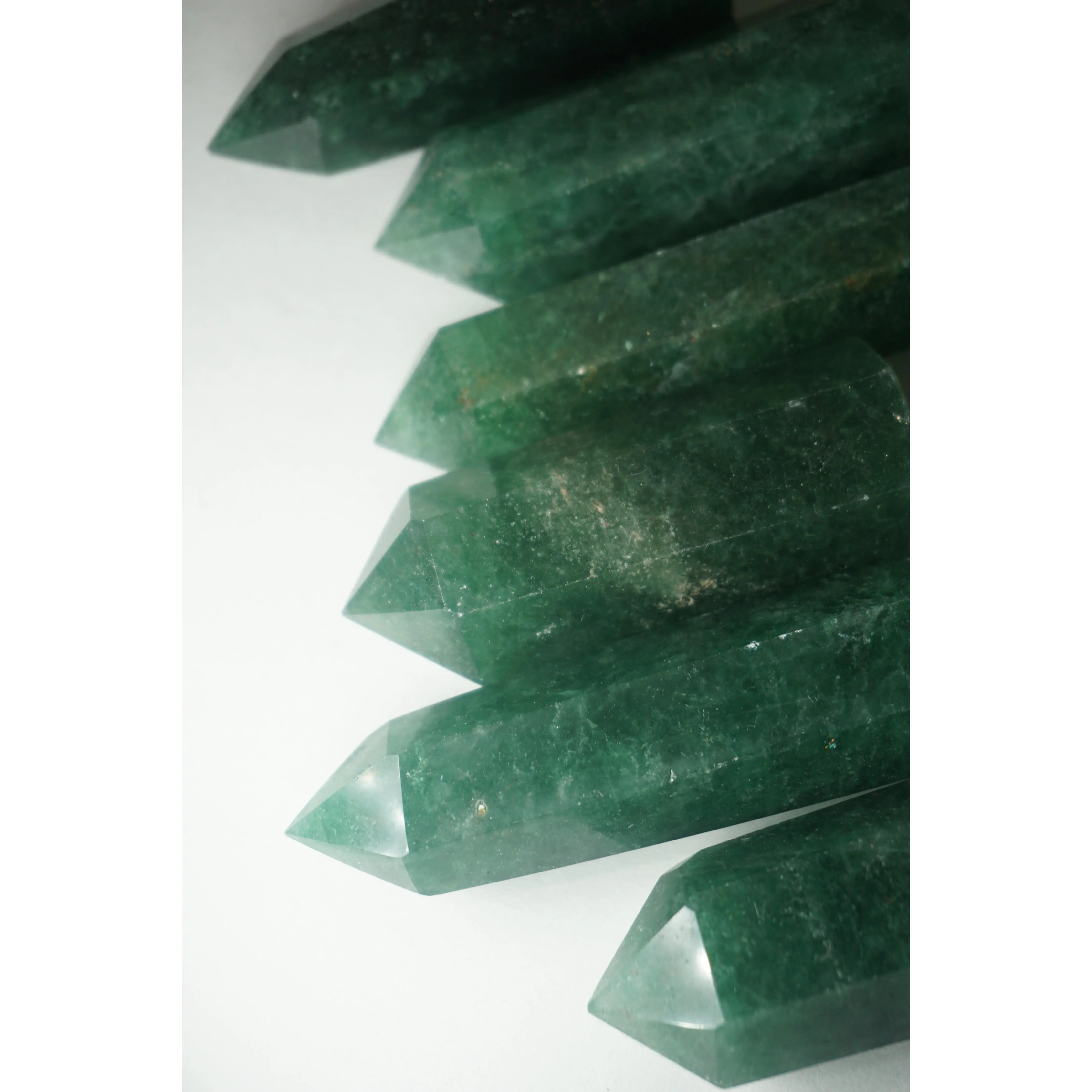 green strawberry quartz crystal tower
