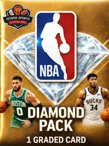 All Star Edition ! Diamond NBA Pack! Includes 1 Graded NBA card or one Case Hit, Auto or Jersey Card *Image for Advertising purpose Only