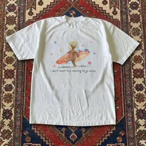 Gildan Men's And Women's T-Shirt, Vintage Curious George 'I Don't Want This Feeling To Go Away' Tee, Animal Tee, Unisex Vintage Graphic Tees Gothic Grunge Y2k Emo Scene Amity Affliction Style Clothes Men Women Streetwear Summer