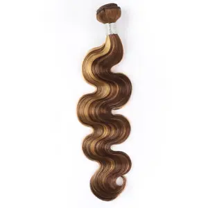 Human hair Bundles Body Wave 12-30 Inch Honey Blonde P427 Highlight No shedding Tangle Free Glossy Hair bundles