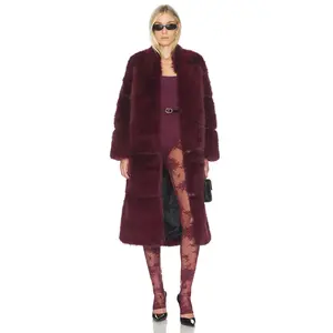 Apparis Sylke Sable Coat in Merlot