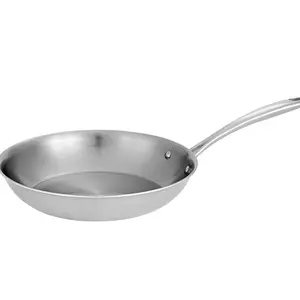 Tramontina 10 Inch Stainless Steel Tri-Ply Skillet for Cooking - Ideal for Home Kitchen - Cookware, Pans