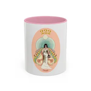 Archangel Haniel Spiritual Mug, Angel Ceramic Mug, Angel Number Mug, 11 oz.