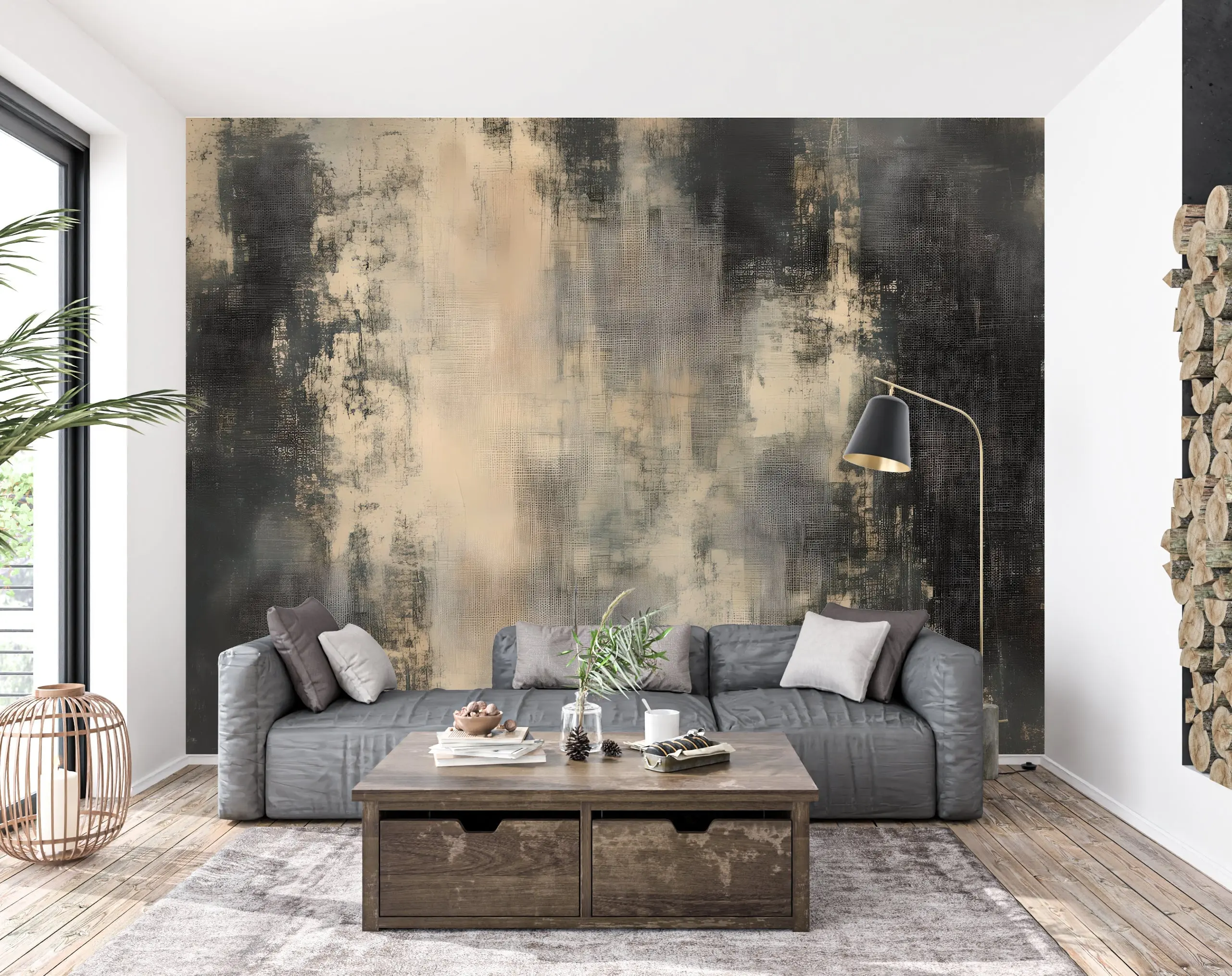 Distressed Linen — Luxe Textures Luxury Wallpaper Mural
