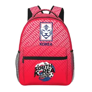 Large Capacity Soccer2026 Travel Backpack Durable Laptop 2026 World Football Backpack Carry On South Korean Players Anime Backpack Cute Cartoon Casual Daypack Anniversaries & Holiday Gifts