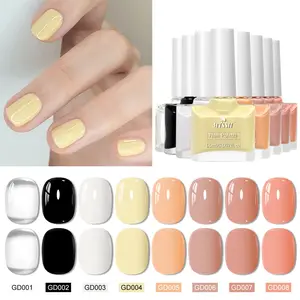 Mtssii 8pcs Nude Nail Polish Set for Manicure, Dark Coffee Chestnuts Chocolate Colors, All Seasons Nail Art DIY Collection