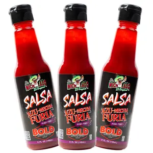 3pk - SALSA Bold - Azu-Mecha Furia BOLD - Spice & Spicy - Sr. Michelado - 3 pk Bottle SALSA Bold Flavor