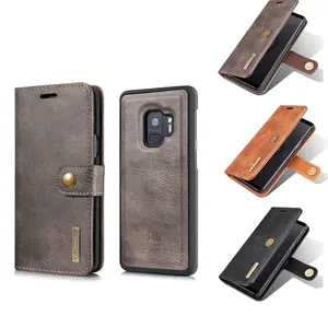 Doemoil For Samsung Galaxy S9 Plus Leather Removable Wallet Flip Card Phone Case Cover