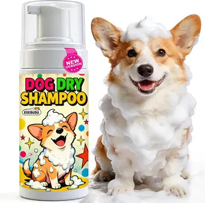 7 Oz Dog Dry Shampoo with Chamomile | Waterless Dog Shampoo No Rinse for Smelly Dogs & Puppies | Quick Dry Foam for Freshening Between Baths | Waterless Pet No Rinse