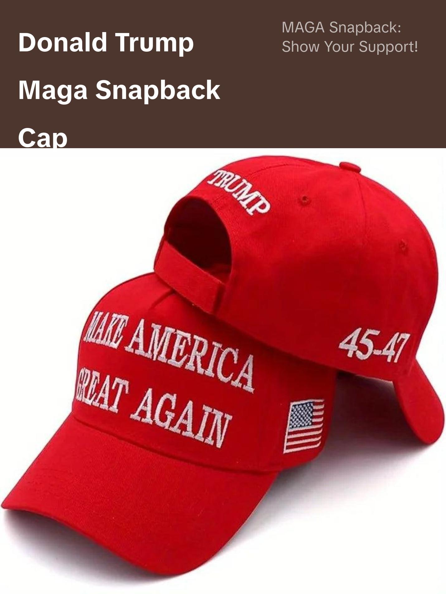 New Donald Trump 2024 Cap USA Baseball Cap MAGA Snapback