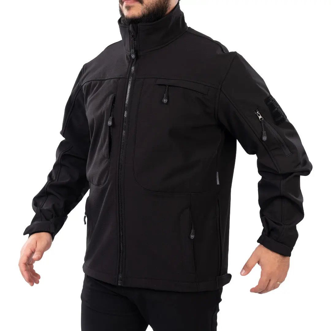 WARDEN FIELD Men's Long Sleeve Tops, Water-Repellent Stretch Shell Fabric Sports Outerwear (Menswear)