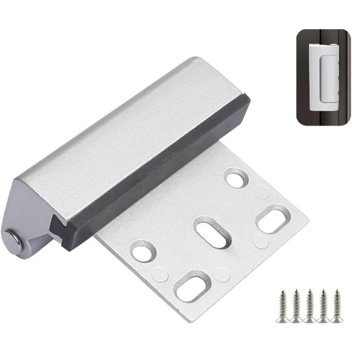 2-Pack Home Security Door Locks, withstand up to 800 lbs, for inward-swinging doors, reinforced locks with 8 screws to prevent unauthorized entry