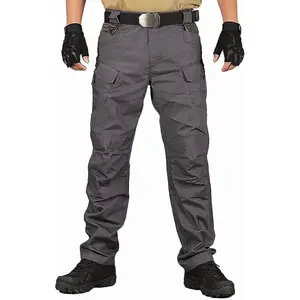 HOMUG Men's Lightweight Cargo Pants – Sturdy and durable, featuring large-capacity zippered pockets and straight-cut hems. Available in multiple colors, they are ideal for spring and autumn wear.
