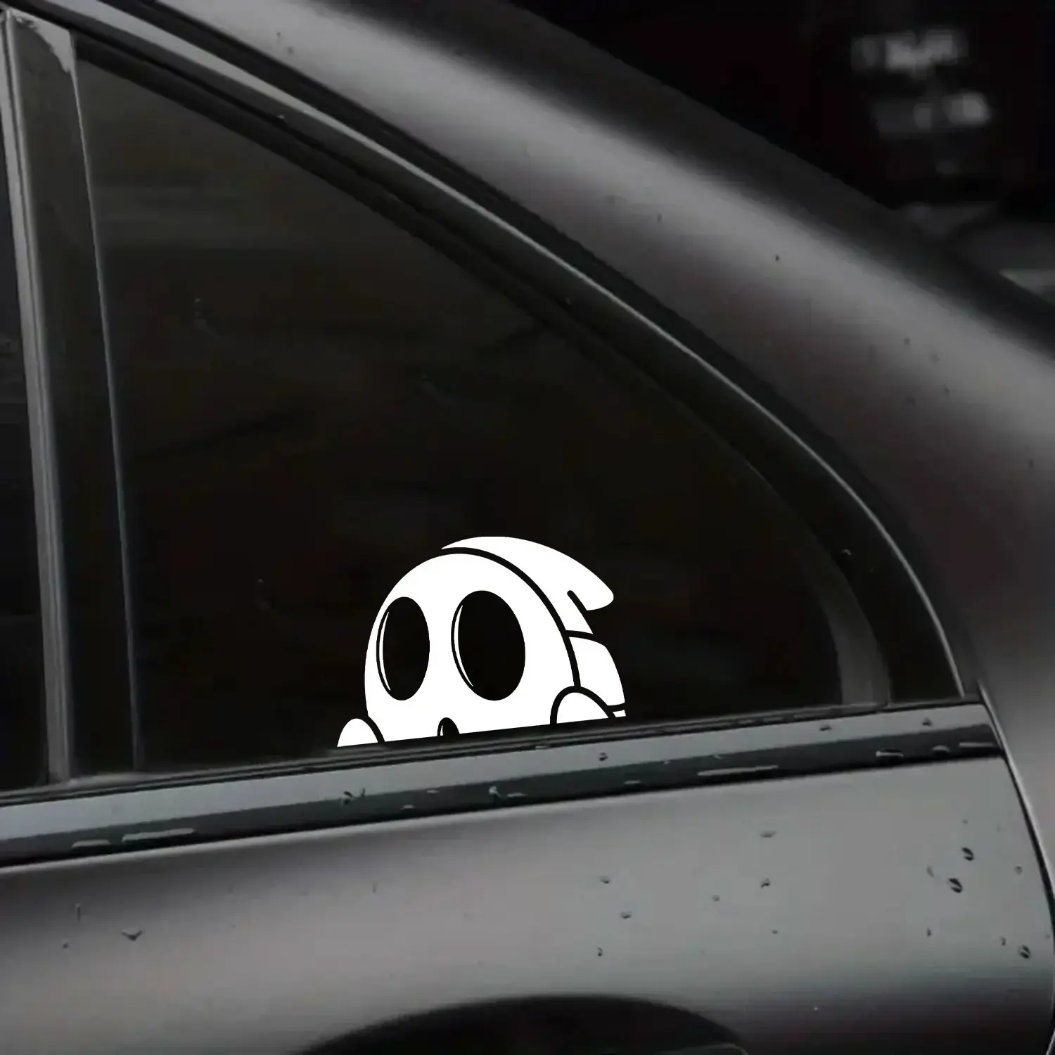 Cute Shy Boy Peeker Vinyl Sticker - Kawaii Peeking Decal for Car Windows & Laptops