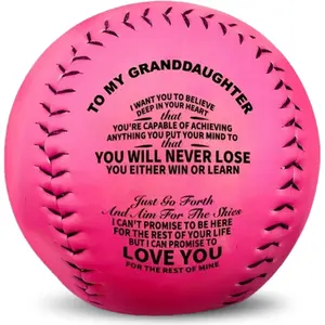 Moactiv 1pc, Creative PU Softball, Gifts For Granddaughter, Standard Size Softball, Birthday Gifts, Christmas Gifts, Holiday Gifts ball hawk