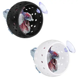 PETAXCELL Betta Bulb Hide Bettas Tank Accessories with Suction Cups Aquarium Fish Aquarium Decor Intended for Small Fish / Shrimp / Guppy
