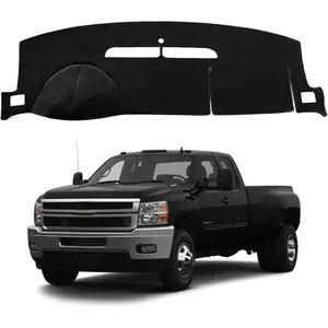Dash Cover for Chevrolet Silverado LTZ 2007-2013 Accessories Dashboard Cover for Chevy Tahoe/Suburban 2007-2014 Flannel Dashboard Pad for GMC Yukon/Sierra 2007-2014 Dash Board Protector Mat